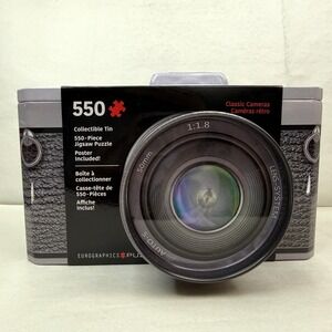 Eurographics Classic Cameras 550 Piece Jigsaw Puzzle in Collectible Tin 8551-560